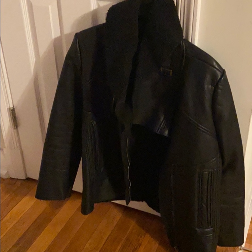 Forever 21 black faux leather jacket